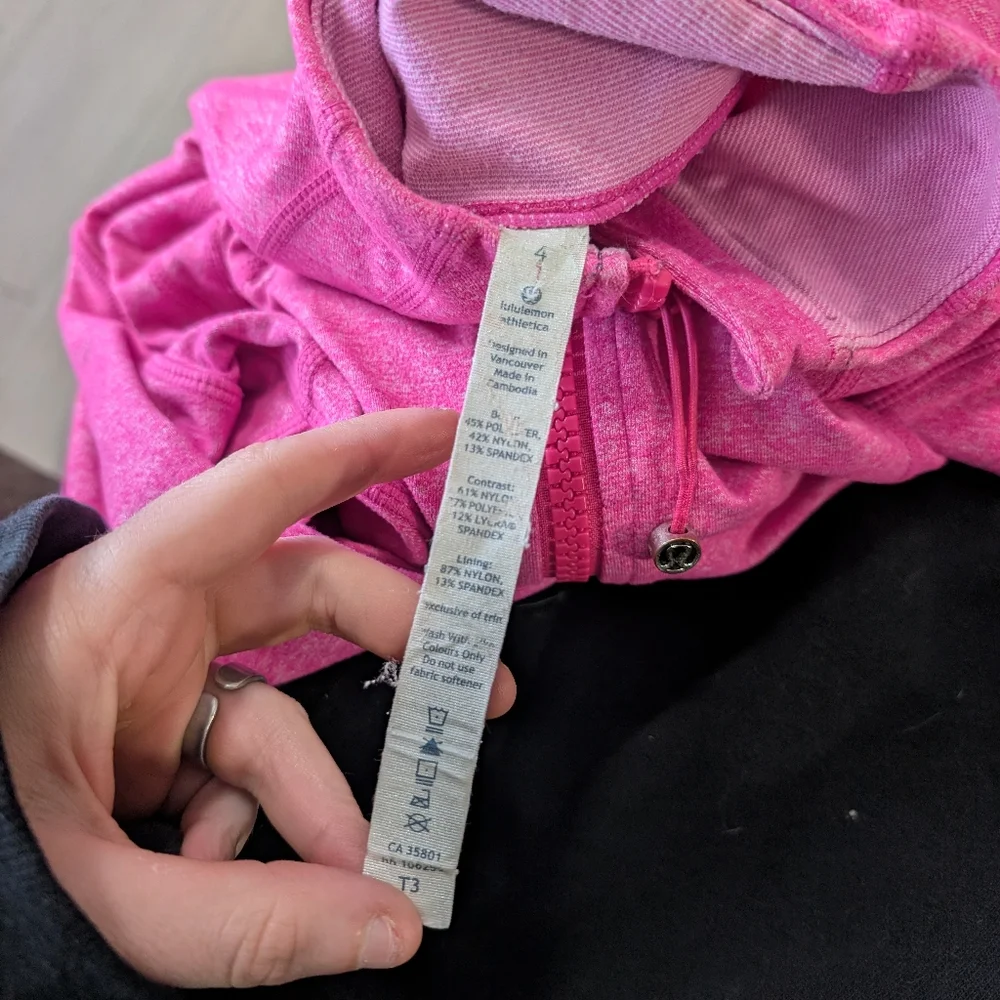 Women's Pink Zip-Up Jacket - Picture 12 of 12